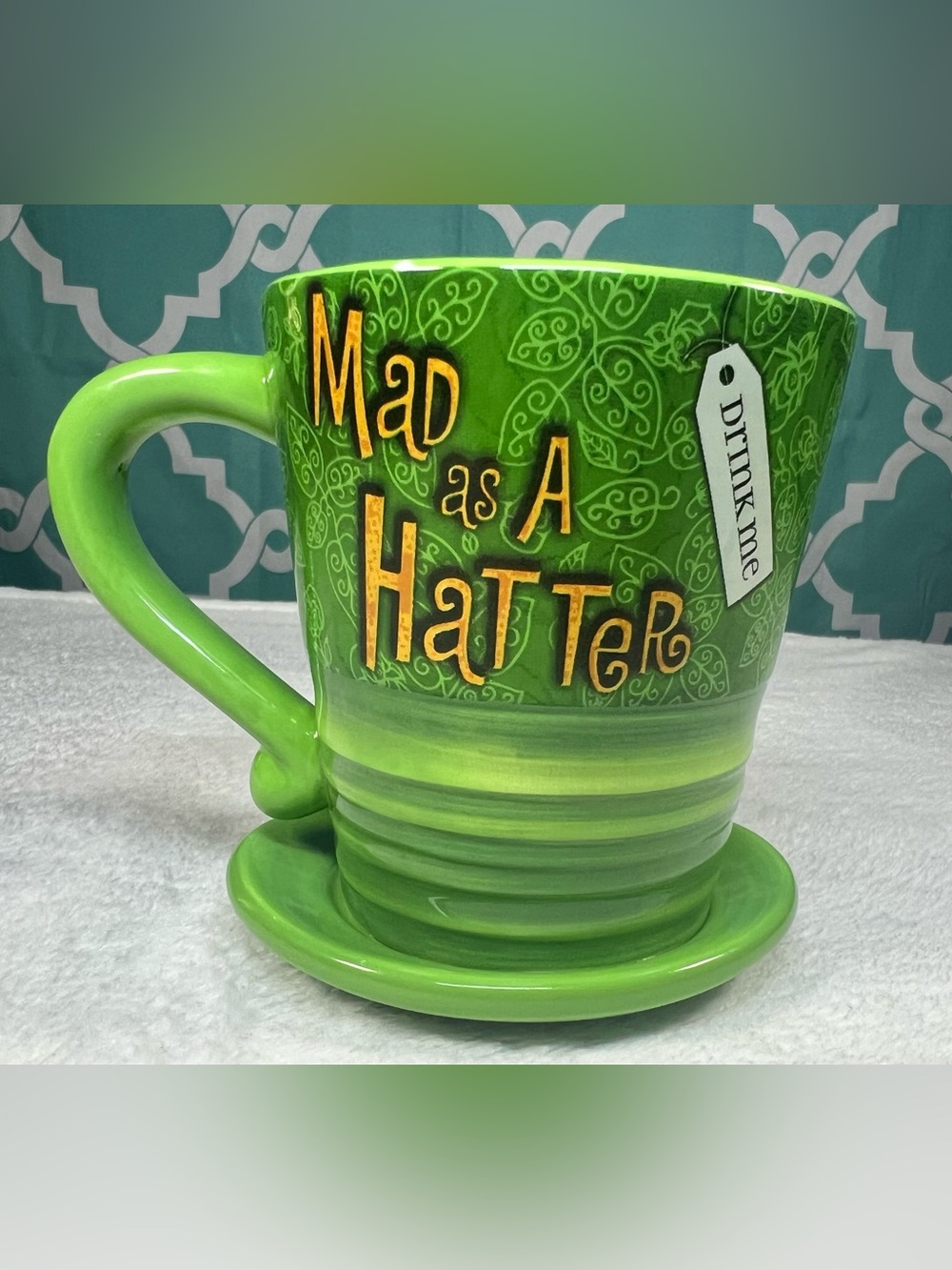 Disney Parks Alice in Wonderland Mad Hatter 3D Ceramic Tea Cup